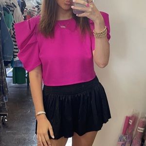 Magenta top